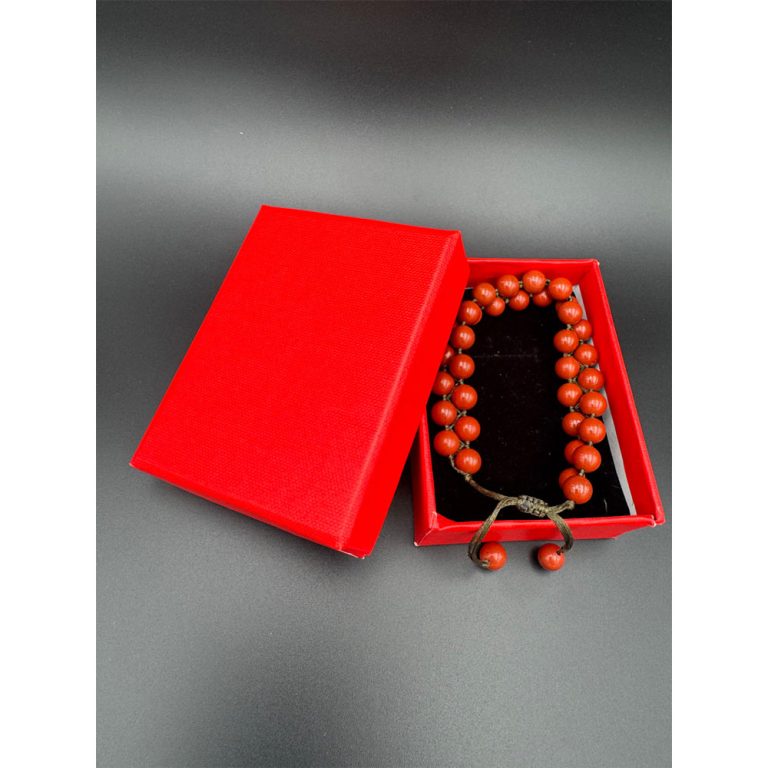 دستبند زنانه سنگ جاسپر قرمز اصل