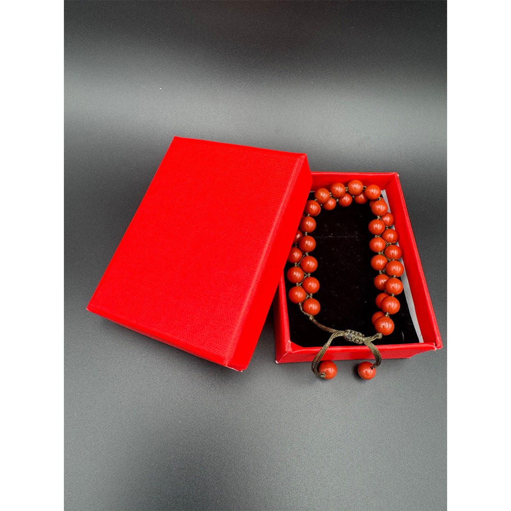 دستبند زنانه سنگ جاسپر قرمز اصل