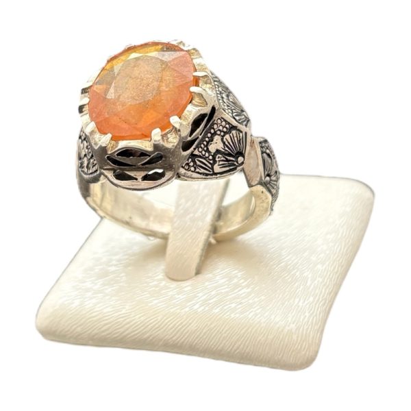 انگشتر مردانه یاقوت زرد اصل