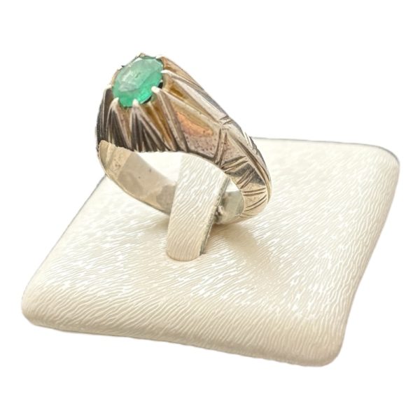 انگشتر مردانه زمرد زامبیای اصل