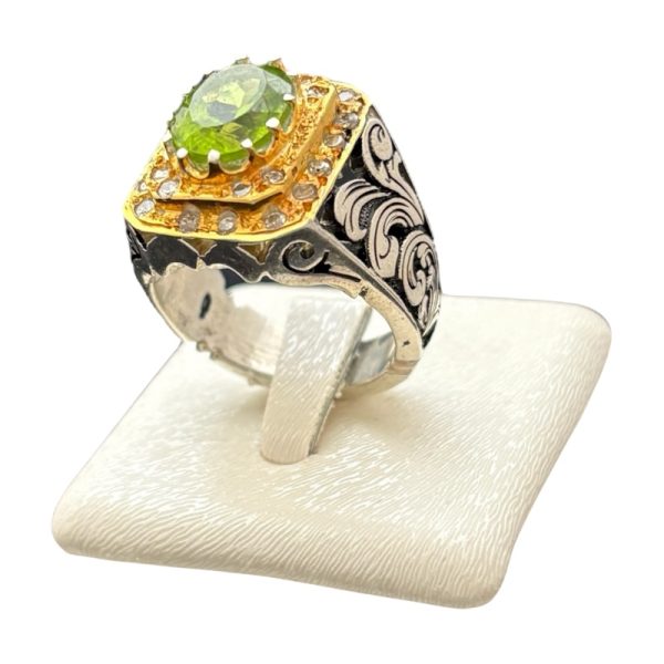 انگشتر زبرجد اصل مردانه