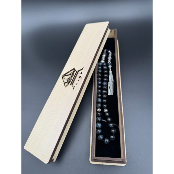 تسبیح ۳۳ دانه‌ سنگ چشم شاهین اصل