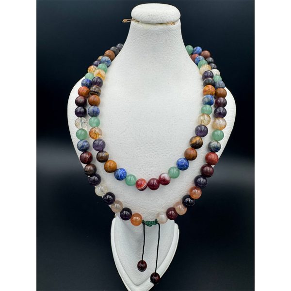 گردنبند زنانه سنگی هفت چاکرا