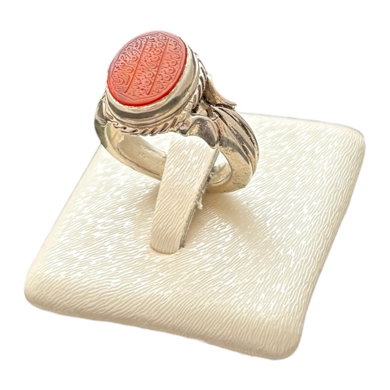 انگشتر مردانه عقیق یمن اصل سوره ناس