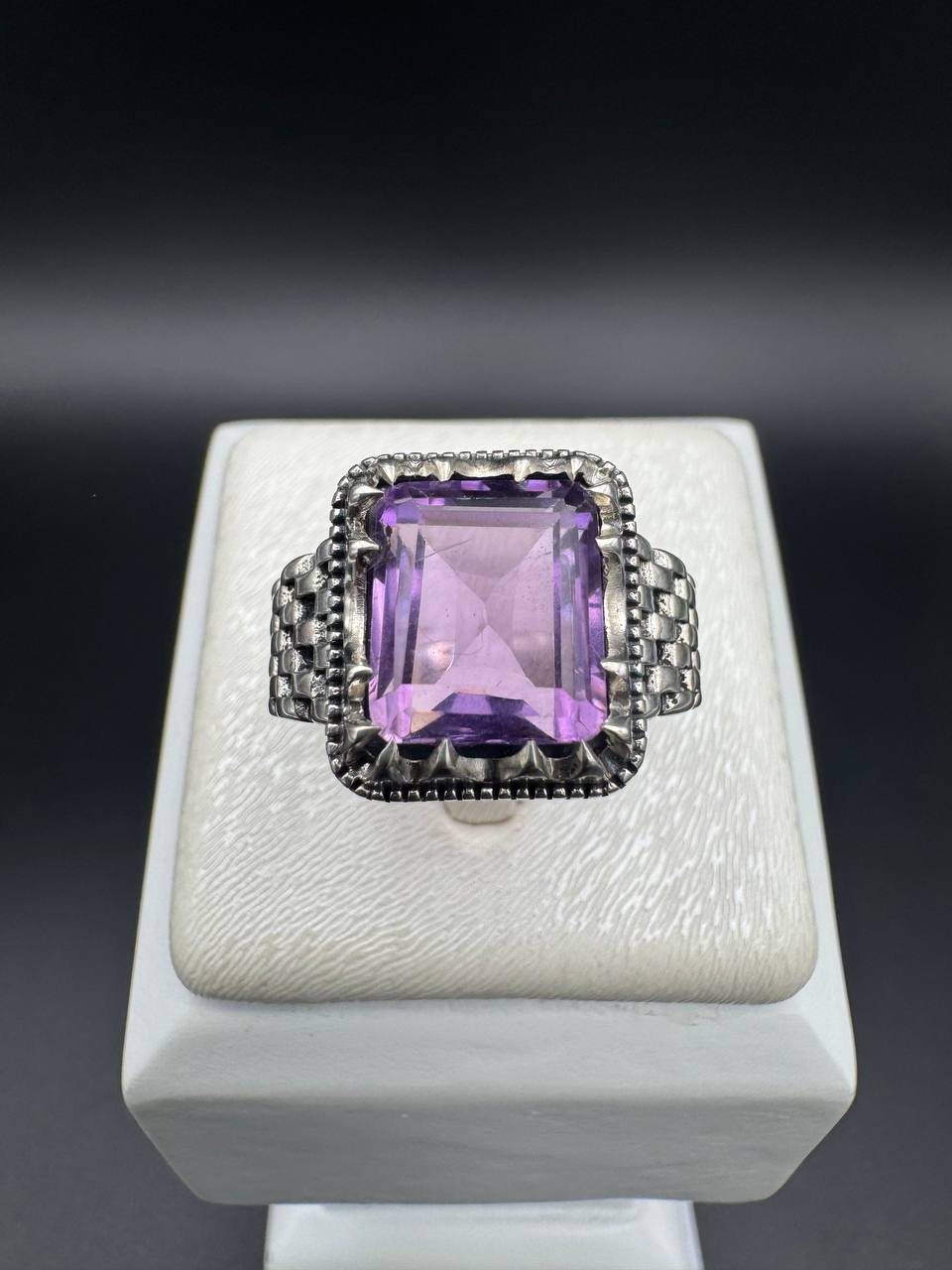 انگشتر رولکسی سنگ آمیتیست اصل انگشتر رولکسی سنگ آمیتیست اصل