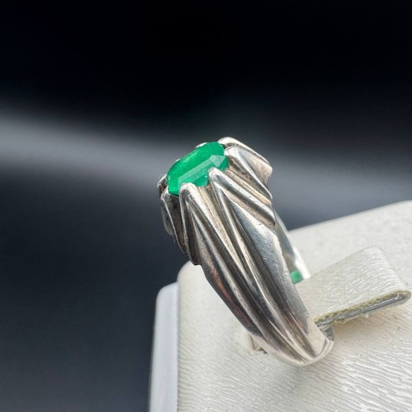 انگشتر زمرد پنجشیر مردانه اصل