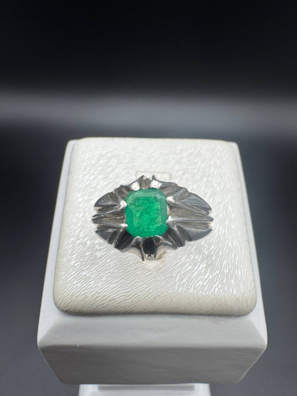 انگشتر زمرد پنجشیر مردانه اصل