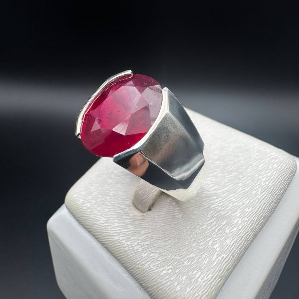 انگشتر اسپرت یاقوت سرخ اصل