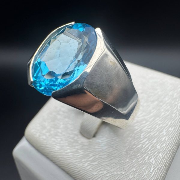 انگشتر اسپرت توپاز سوییس اصل