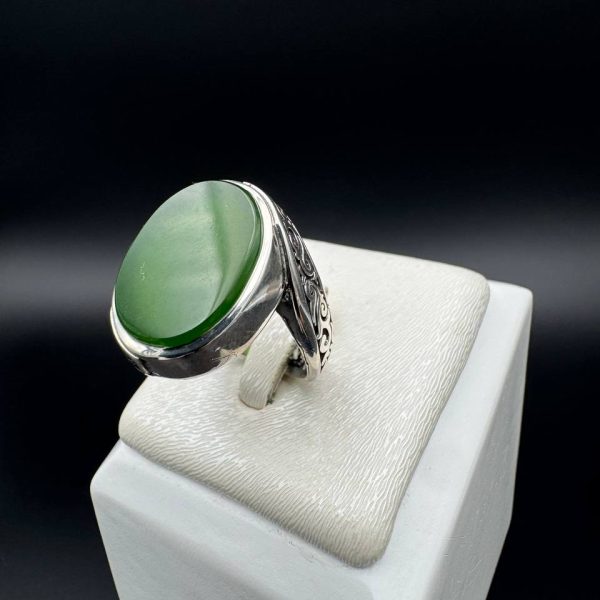 انگشتر یشم ختن اصل رکاب پیچی