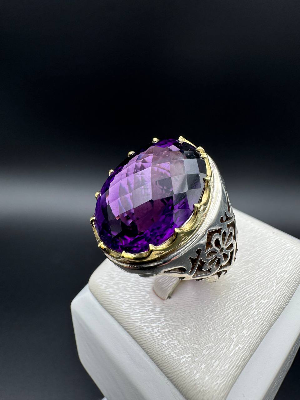 انگشتر فاخر آمیتیست اروگوئه اصل انگشتر فاخر آمیتیست اروگوئه اصل