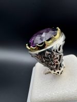 انگشتر فاخر آمیتیست اروگوئه اصل